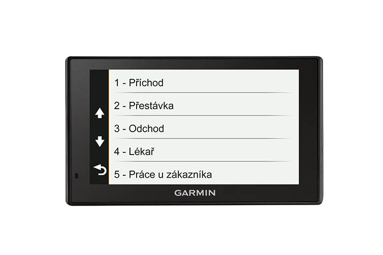 Navigace Garmin jako docházkový terminál