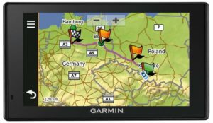 Komunikace s řidičem Garmin zobrazení naplánované trasy
